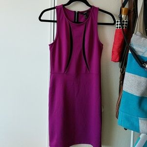 Purple bodycon dress